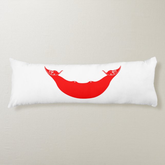 Easter Island Flag Body Pillow (Front)