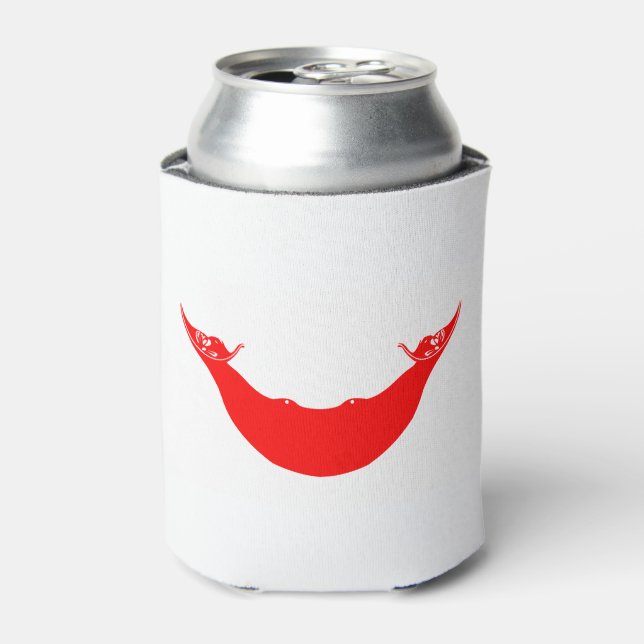 Easter Island Flag Can Cooler (Can Front)