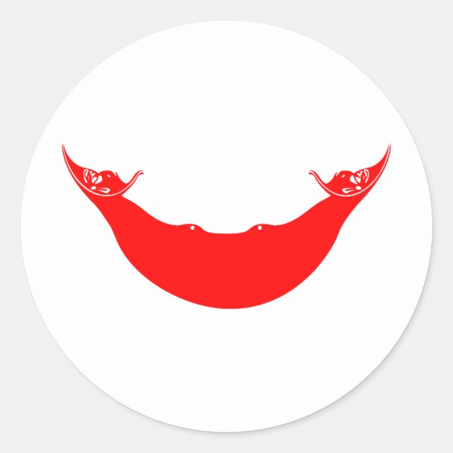 Easter Island Flag Classic Round Sticker (Front)