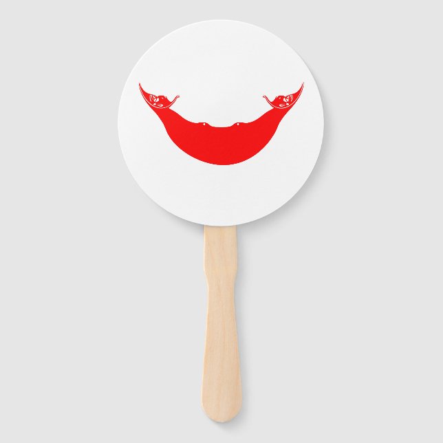 Easter Island Flag Hand Fan (Front)