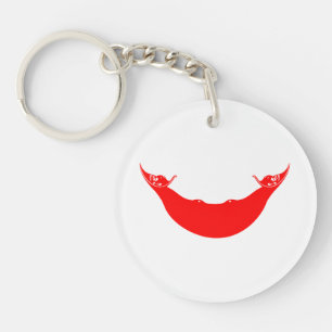 Easter Island Flag Keychain