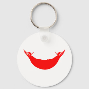 Easter Island Flag Keychain