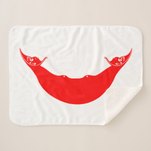 Easter Island Flag Sherpa Blanket