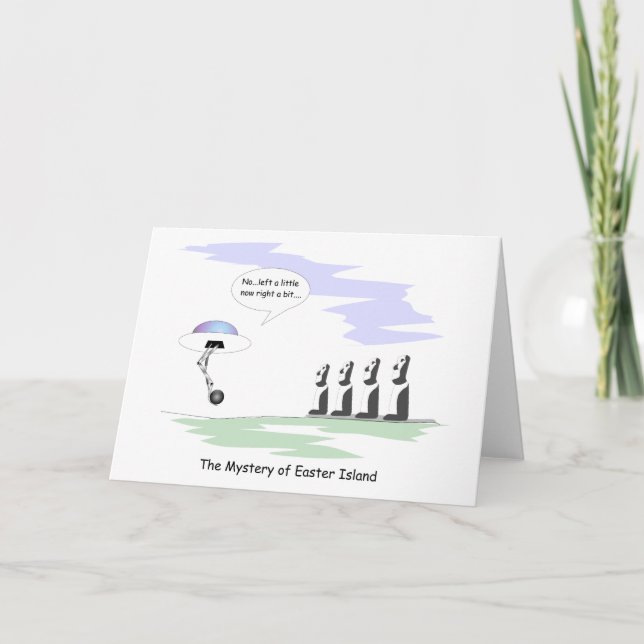 Easter Island Holiday Card (Front)