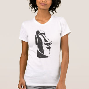 Easter Island Moai Head Statue T-Shirt