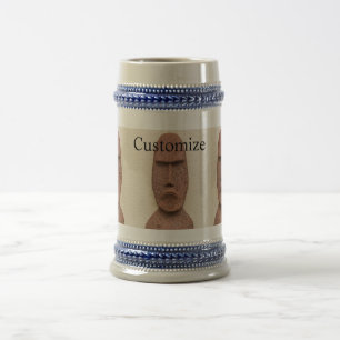 Easter Island Moai Head Thunder_Cove Beer Stein