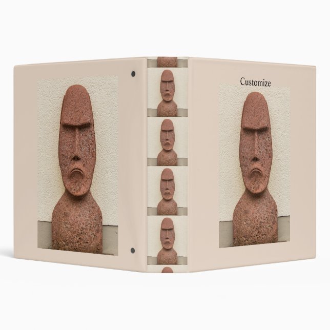 Easter Island Moai Head Thunder_Cove Binder (Background)