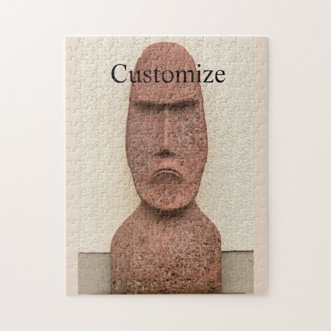 Easter Island Moai Head Thunder_Cove Jigsaw Puzzle (Vertical)