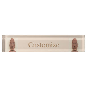 Easter Island Moai Head Thunder_Cove Nameplate