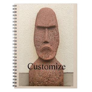 Easter Island Moai Head Thunder_Cove  Notebook