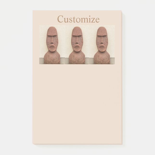 Easter Island Moai Head Thunder_Cove  Post-it Notes (Front)