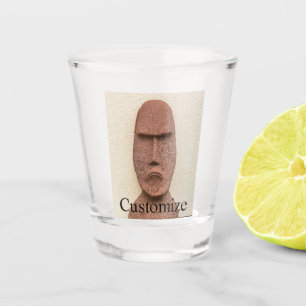 Easter Island Moai Head Thunder_Cove  Shot Glass