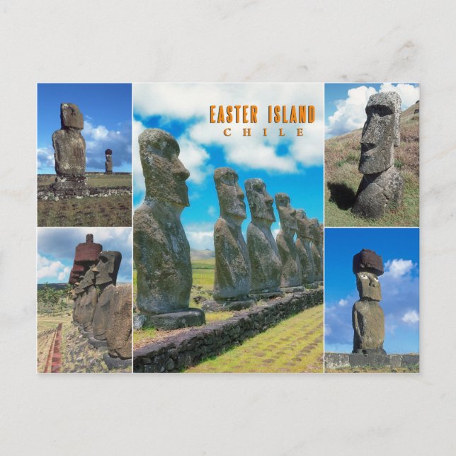 Easter Island (Rapa Nui), Chile Postcard (Front)