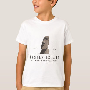 Easter Island Rapa Nui National Park Emblem Vintag T-Shirt