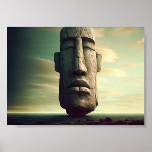 Easter Island Statue The Moai Poster