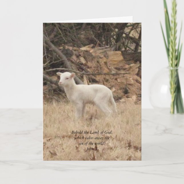 Easter Jesus Christ Risen Hallelujah GOD Holiday Card (Front)