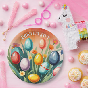 Easter Joy, Spring Paper Plate
