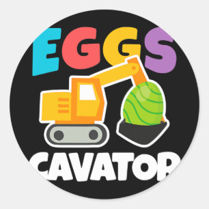 Easter Kids Toddlers Egg Hunt Funny  Classic Round Sticker