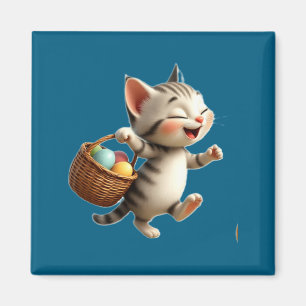 Easter Kitty Magnet