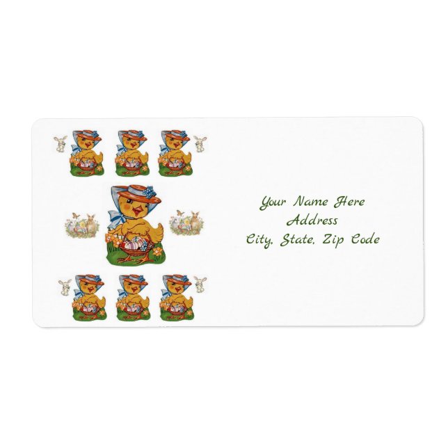 Easter Labels Duck (Front)