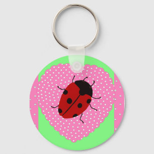 Easter Ladybug Keychain
