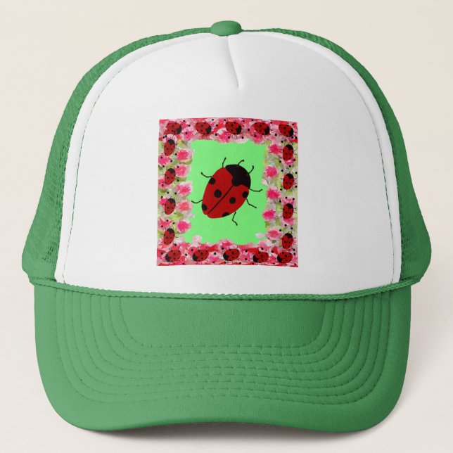 Easter Ladybug Trucker Hat (Front)