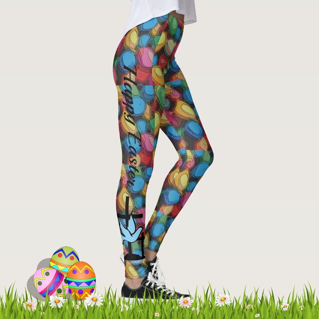 EASTER Leggings Bunny Egg Yoga Pants Women's Girls (Creator Uploaded)