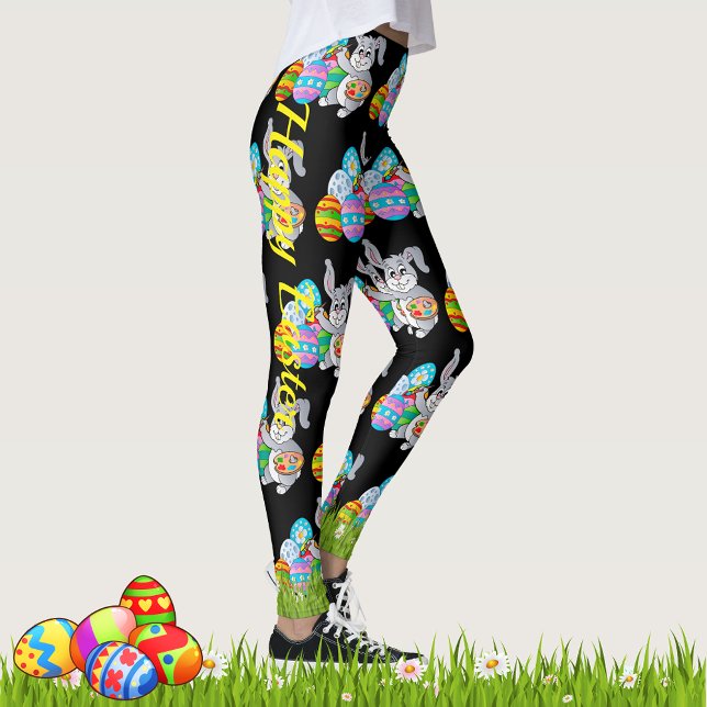 EASTER Leggings Bunny Egg Yoga Pants Women's Girls (Creator Uploaded)