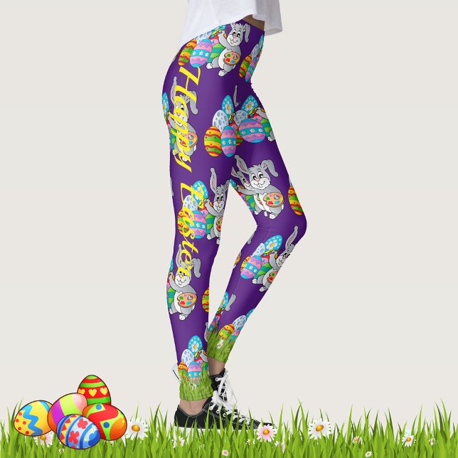 EASTER Leggings Bunny Egg Yoga Pants Women's Girls (Creator Uploaded)