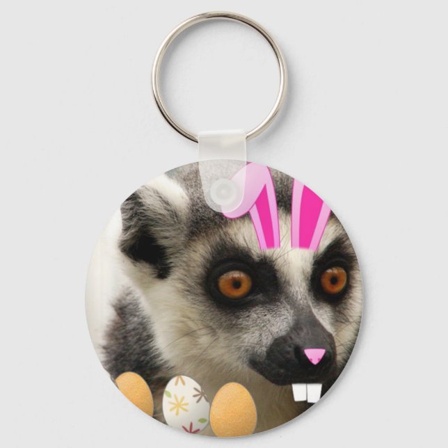 Easter Lemur Keychain (Front)