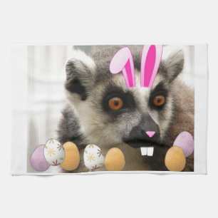 Easter Lemur Kitchen Towel