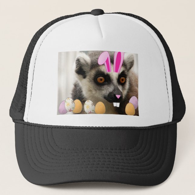 Easter Lemur Trucker Hat (Front)
