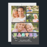 Easter Letters Four Photo Card<br><div class="desc">Easter is almost here! Celebrate the season with a photo card and send Easter wishes with this stylish Easter card. (FP) The card is easy to customize with your wording, font, font colour and choice of six paper types. Not exactly what you're looking for? All our products can be custom...</div>