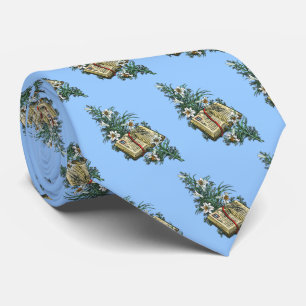 Easter Lilies and Holy Bible Tie