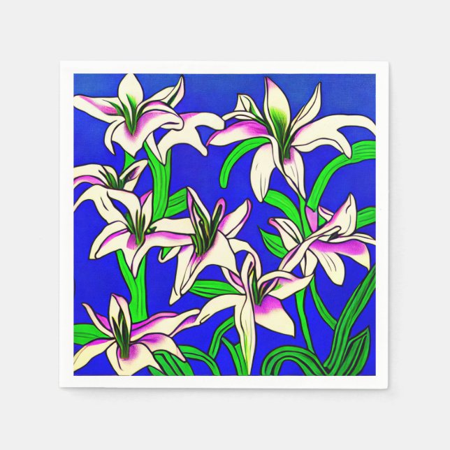 Easter Lilly Napkins (Front)