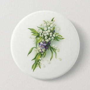 Easter Lilt of Valley Devotions 3 Inch Round Button
