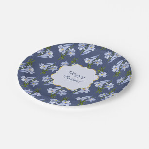 Easter Lily Bouquet Paper Plate