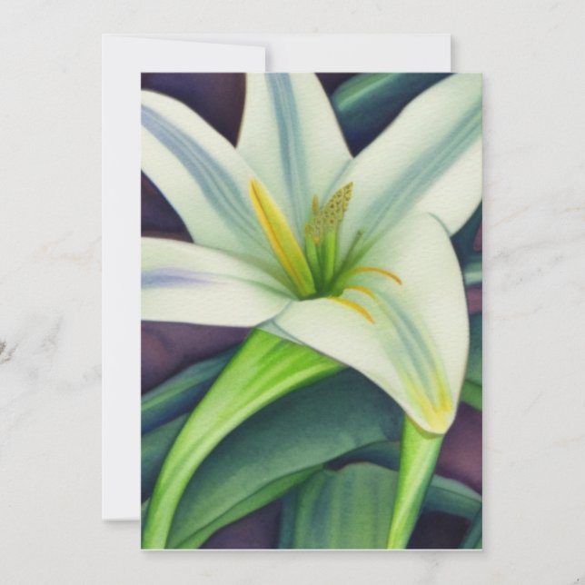Easter Lily Holiday Card (Front)