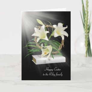 Easter Lily Light Holiday Card