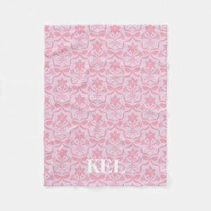 Easter Lily Monogram Blanket