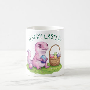Easter lizard with eggs coffee mug