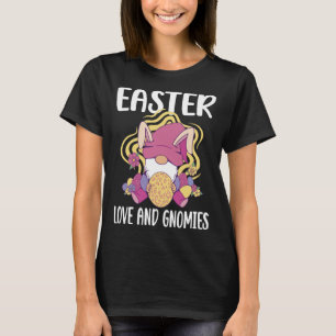 Easter Love and Gnomies  easter easters day T-Shirt