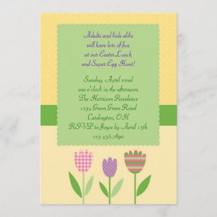 Easter Lunch and Egg Hunt Invitation