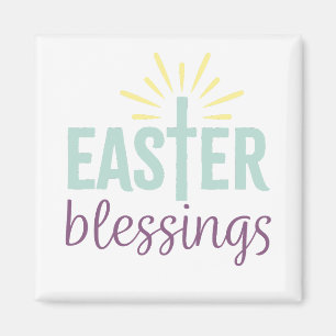 Easter Magnet "Easter Blessings" Cross Word Art