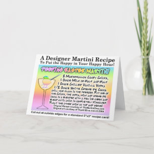 Easter Marshmallow Martini Recipe Cards