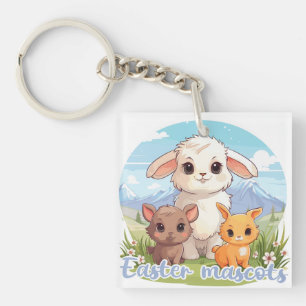 Easter mascots too keychain