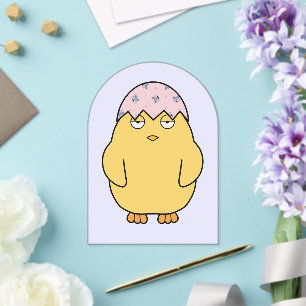 Easter Meh Chick 3 Acrylic Invitations