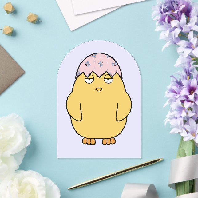 Easter Meh Chick 3 Acrylic Invitations (Insitu (Wedding))