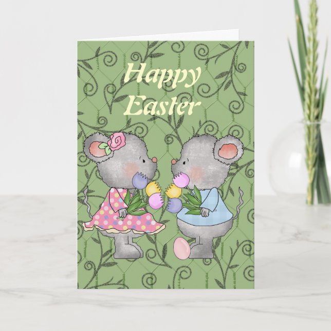 Easter Mice card (Front)