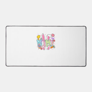 Easter Mimi Bunny Ears Coquette Bow Easter Rabbit  Desk Mat